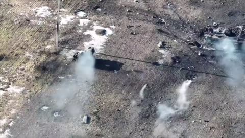 Russian mine clearing vehicles destroyed