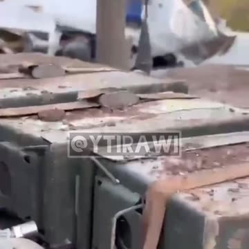 Israeli soldiers of the 7th brigade deliberately runs over a Lebanese ambulance in Southern Lebanon