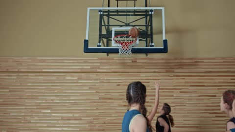 Basketball Player Proud of Making Shot