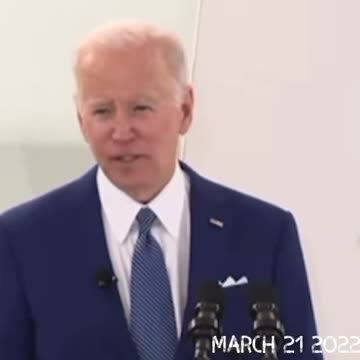 "There's gonna be a new world order out there and we’ve got to lead it” - Joe Biden