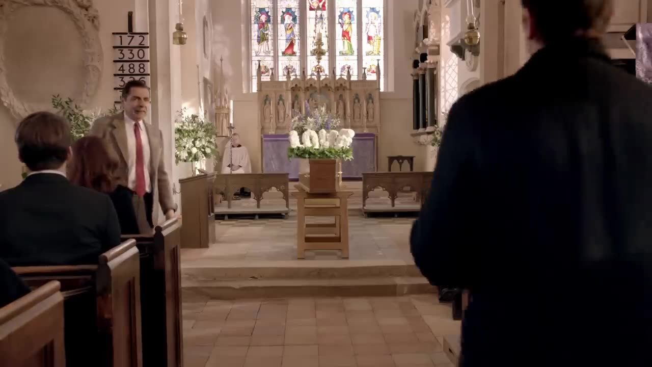 Mr Bean at one wedding and a funeral