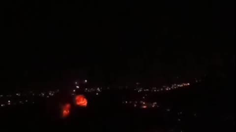 The moment Israeli forces bombed the outskirts of Kafr Melki, southern Lebanon