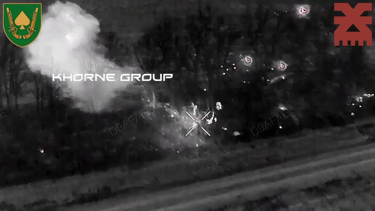 💥 Destruction of Russian assault group in the Kursk region, - KHORNE group