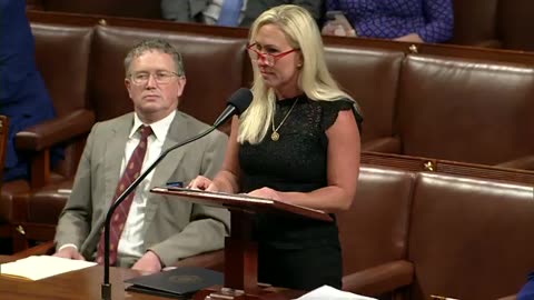 Marjorie Taylor Greene booed after officially triggering vote to oust Speaker Johnson