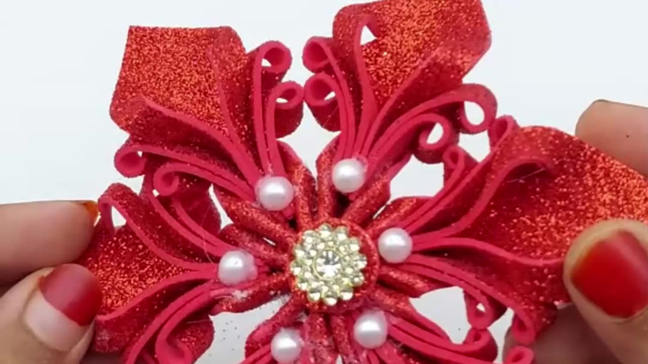 DIY Christmas Snowflakes❄️Handmade Crafts For Xmas Tree Decorations🎄