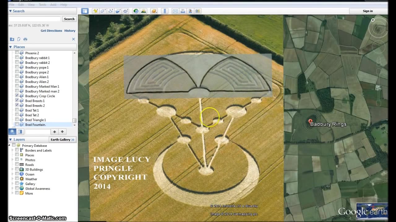 Bradbury Rings Crop Circle Alien Invasion