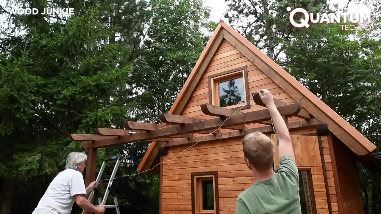 Family Builds Amazing Mountain CABIN in Just 9 Months | Start to Finish by @woodjunkie_yt