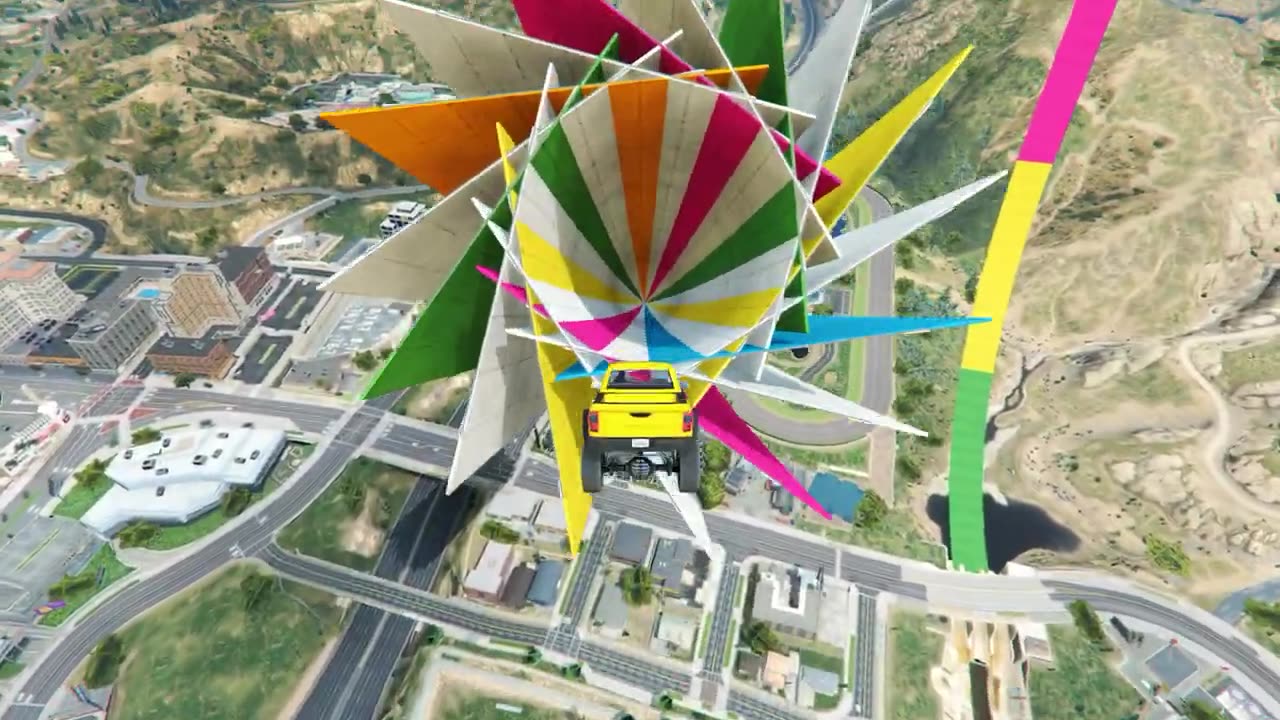 GTA 5 PARKOUR STUNT RACE