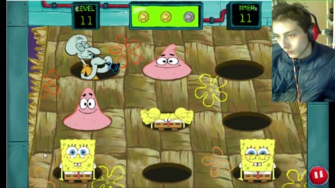 SpongeBob SquarePants Bikini Bottom Bop Them Level 11 Walkthrough Gameplay With Live Commentary