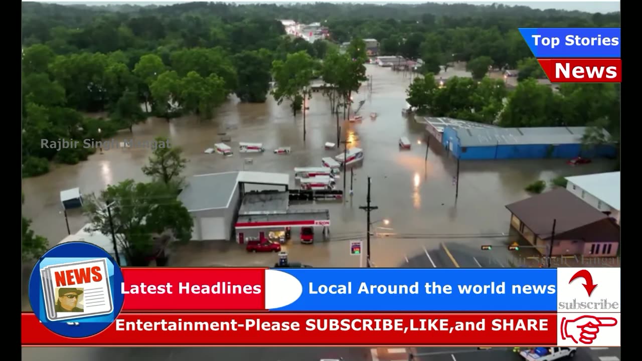 Evacuations ordered, homes damaged in Texas as rivers surge to Hurricane Harvey levels