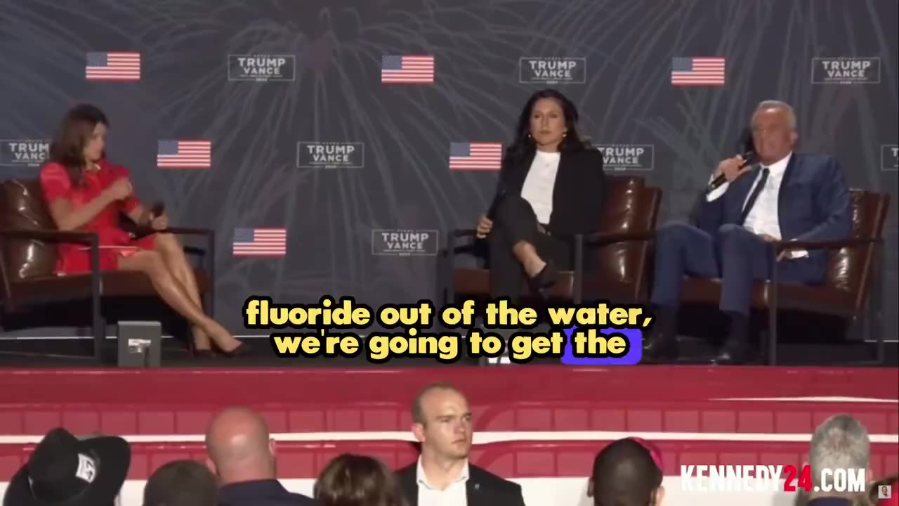 RFK JR: "We're going to get the fluoride out of the water, chemicals out of the food..!"