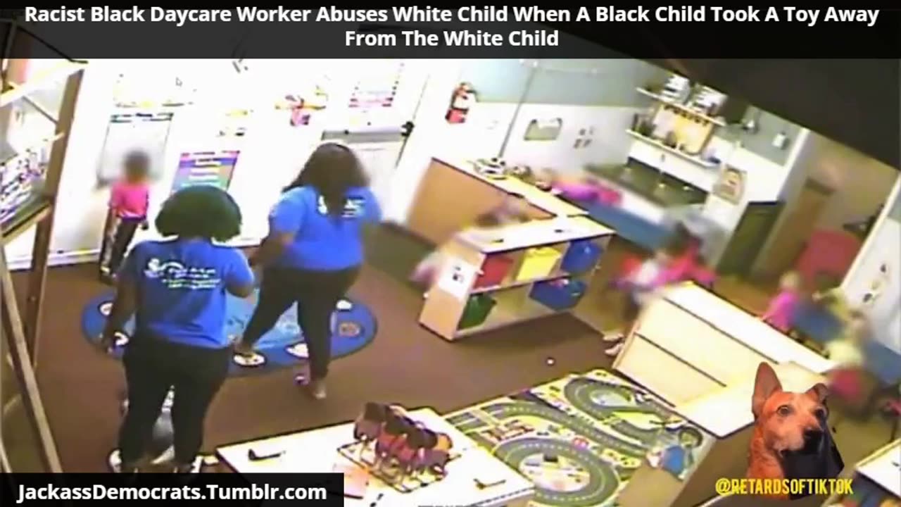 Black Daycare Worker Abuses White Child ....