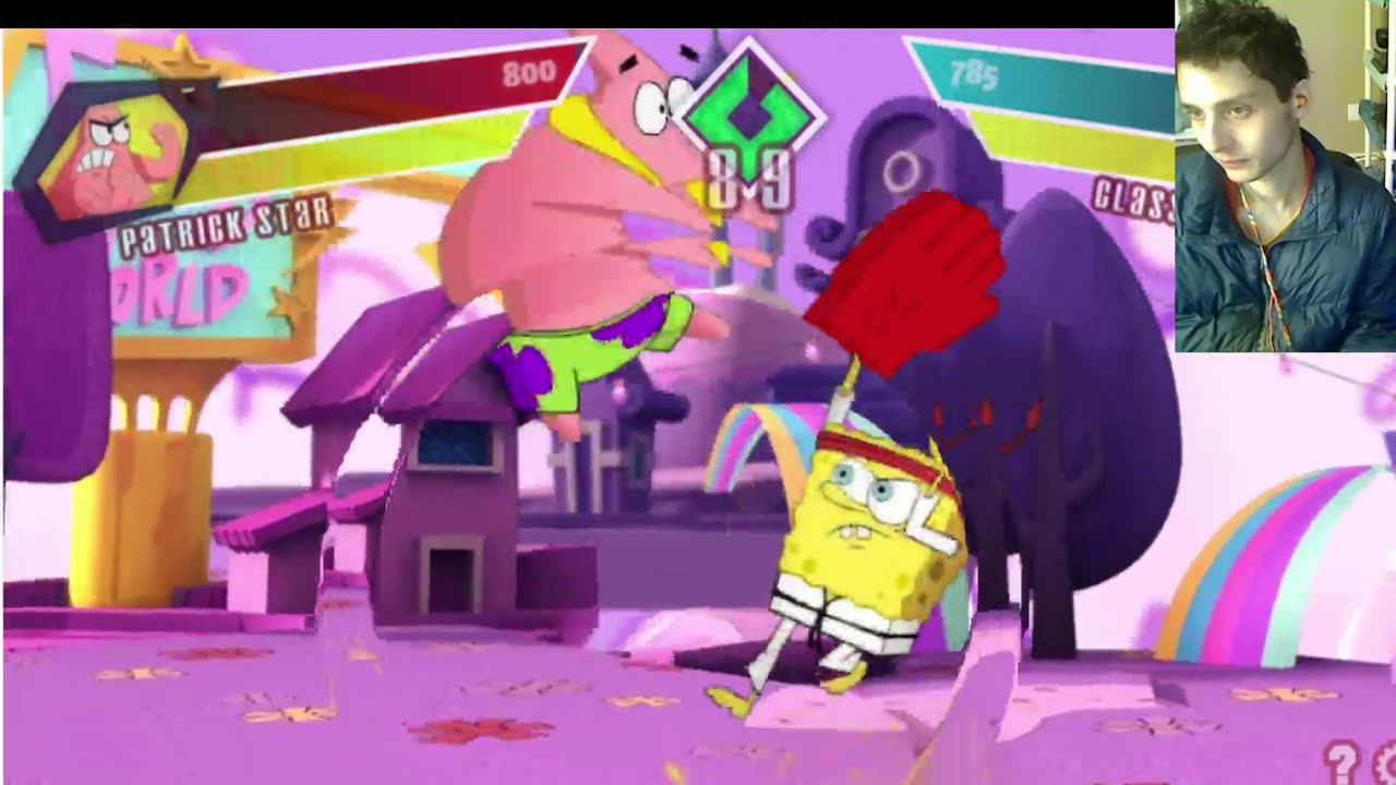 Nickelodeon Super Brawl Showdown! Battle #32 - Patrick Star VS SpongeBob SquarePants