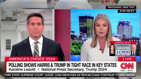 Karoline Leavitt destroys CNN about VP Harris' record. 🌪️