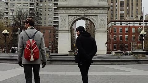 Pianist in Washington Square New York