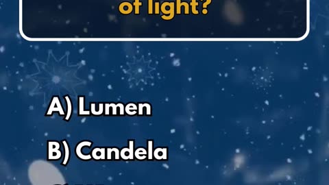 What unit is used to measure the intensity of light?