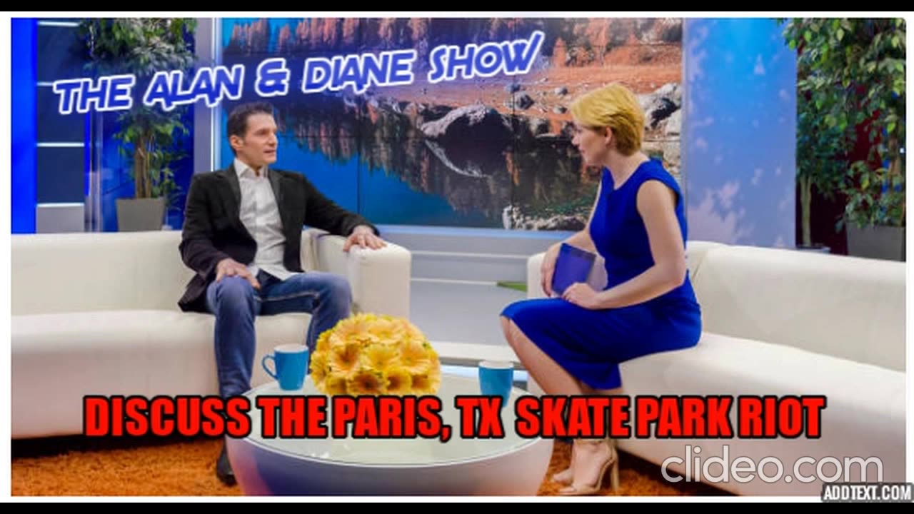 ALAN & DIANE SHOW Discuss SKATE PARK RIOT IN PARIS, TX IN 2007