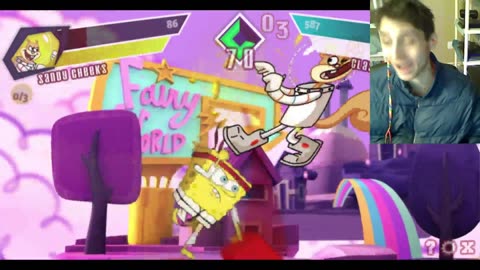 Nickelodeon Super Brawl Showdown! Battle #18 - SpongeBob SquarePants VS Sandy Cheeks The Squirrel
