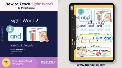 How to Teach Sight Words the Right Way. LEsson 2: "and"