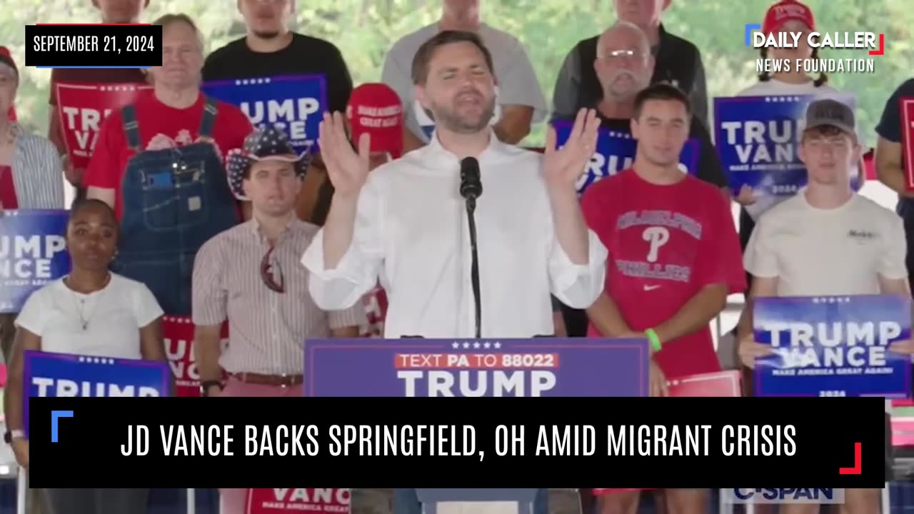 JD Vance Backs Springfield, OH Amid Migrant Crisis