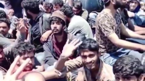 Libyan men invading Italy
