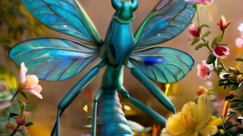 Amazing Mantis Butterfly Hybrid Nature's Colorful Fusion!