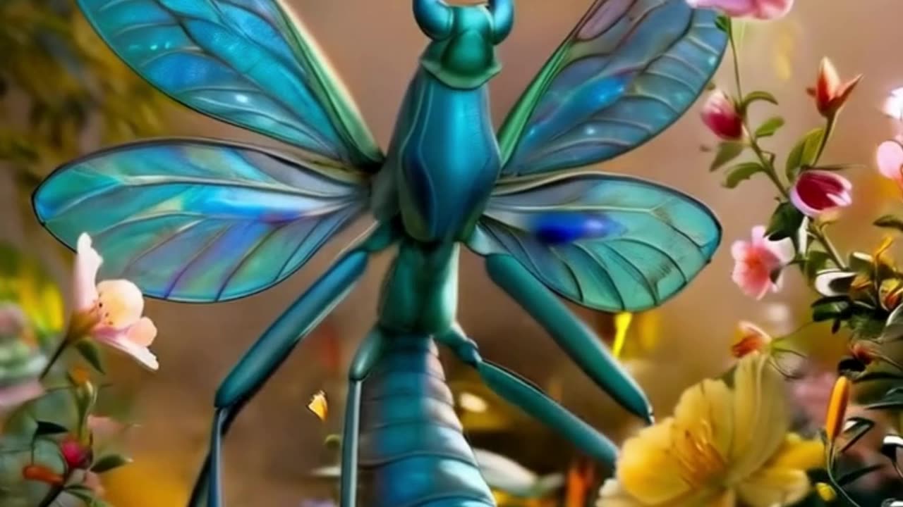 Amazing Mantis Butterfly Hybrid Nature's Colorful Fusion!