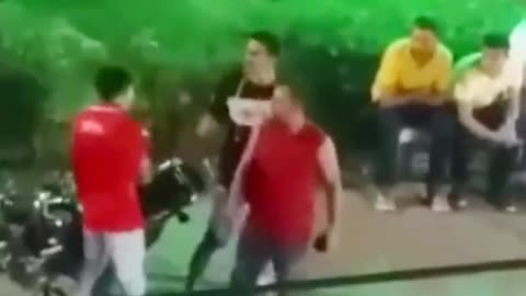 "Fine then, use my helmet!"