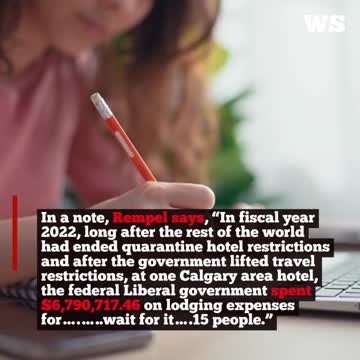 Trudeau government spent $450,000 per person for hotel quarantine in Calgary
