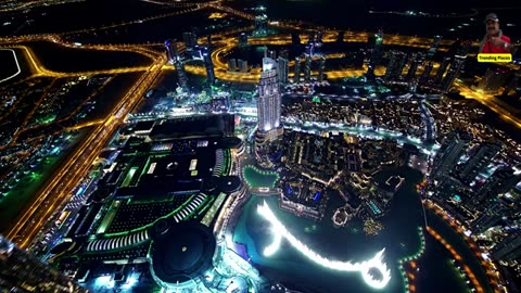 World's largest choreographed fountain system, Dubai Dancing Fountain