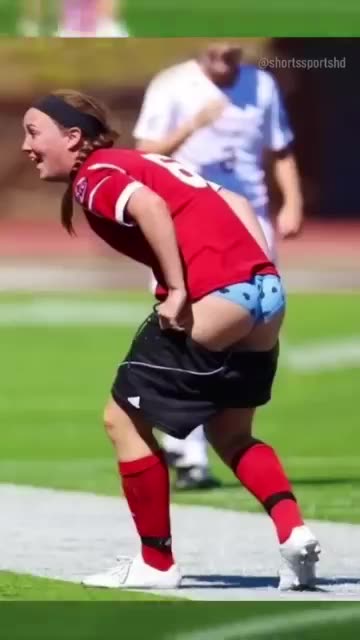 Funny, football woman