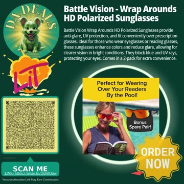 Protect Your Vision with Battle Vision Wrap Arounds | Da Deals by BendTheTrend Affiliates