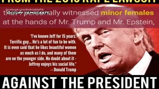 Donald Trump allegedly raped 13 year old Katie Johnson