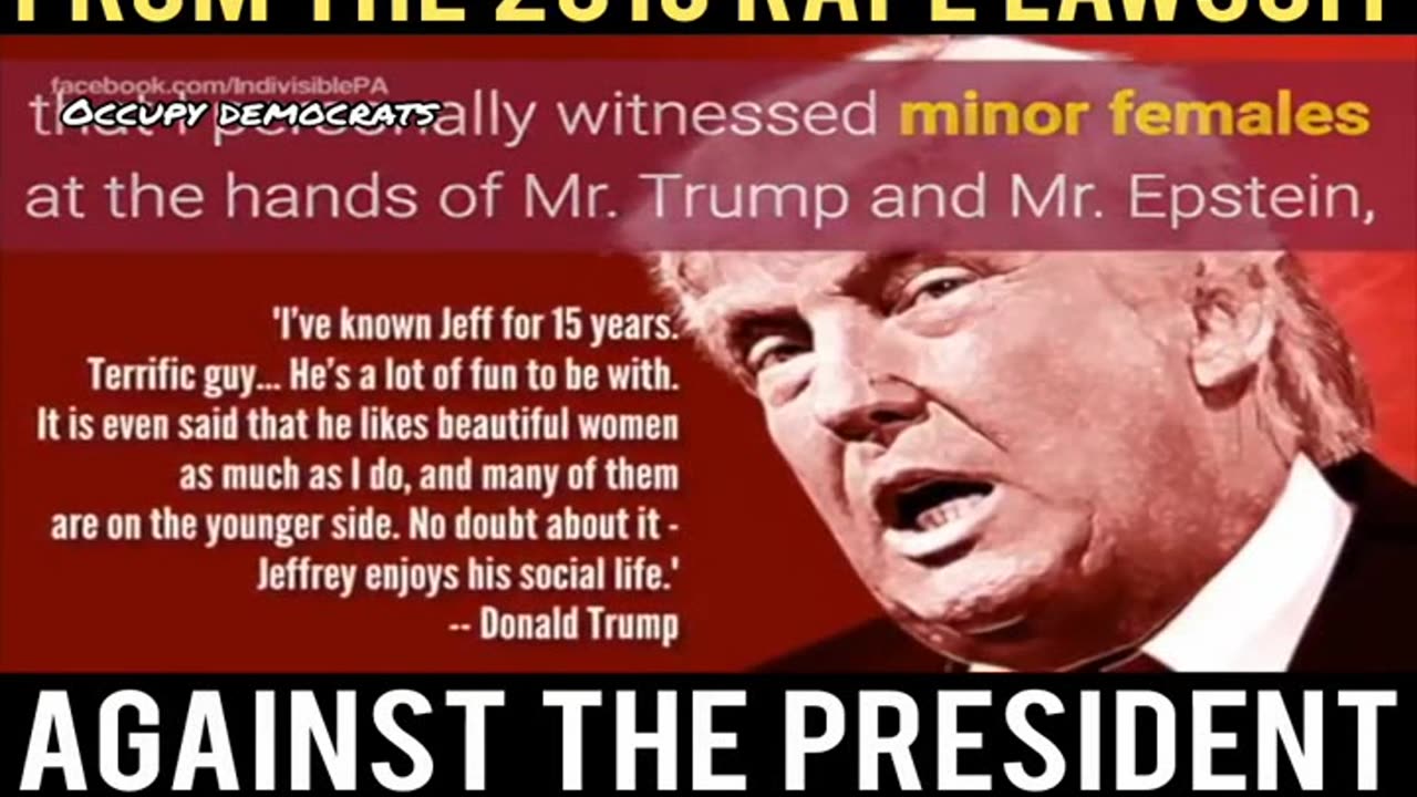 Donald Trump allegedly raped 13 year old Katie Johnson