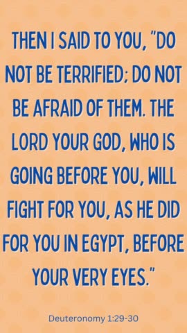 Deuteronomy 1:29-30 #shorts