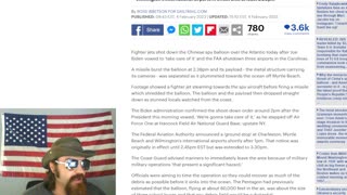 BREAKING: US Military Shoots Down the Chinese Spy Balloon