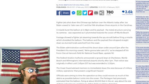 BREAKING: US Military Shoots Down the Chinese Spy Balloon