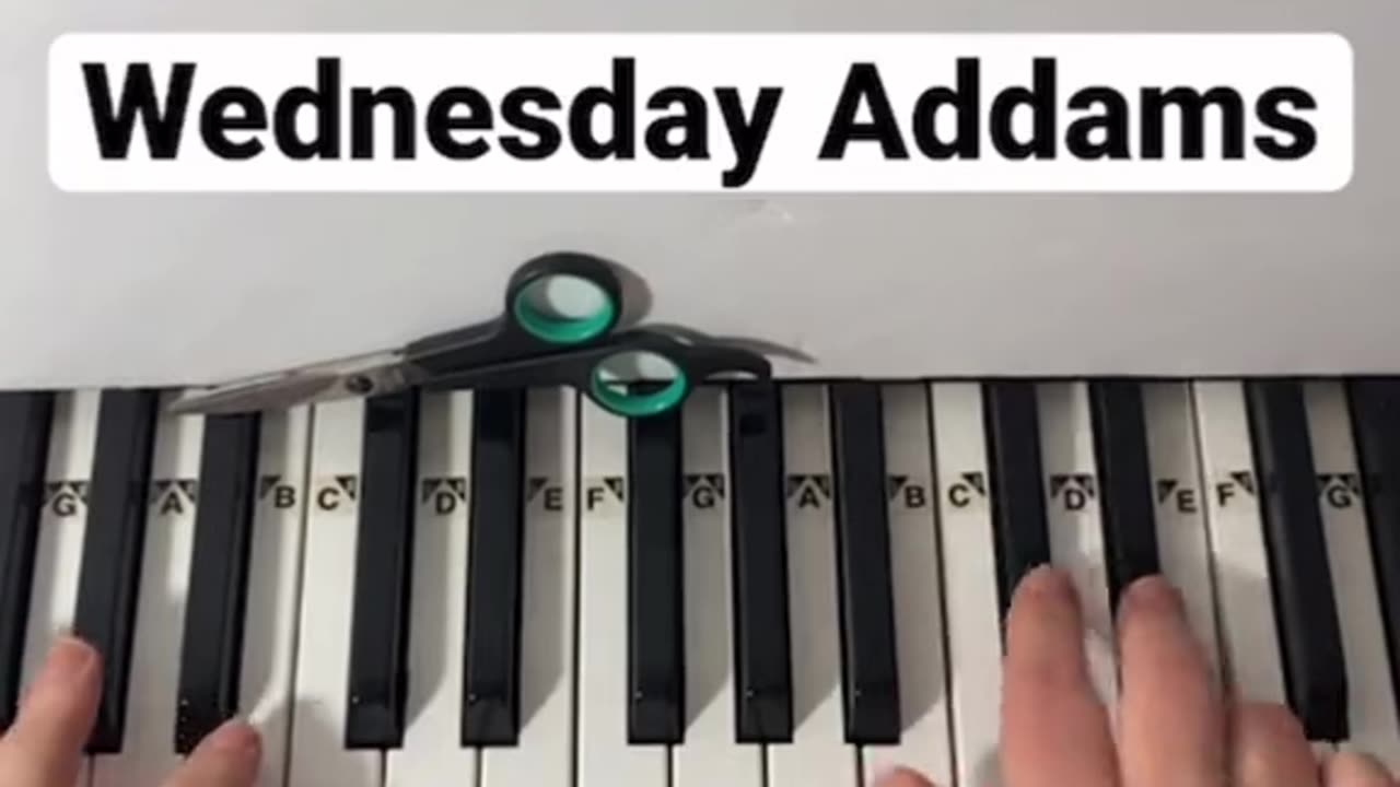 Wednesday Addams Theme Song Piano Tutorial 🤗