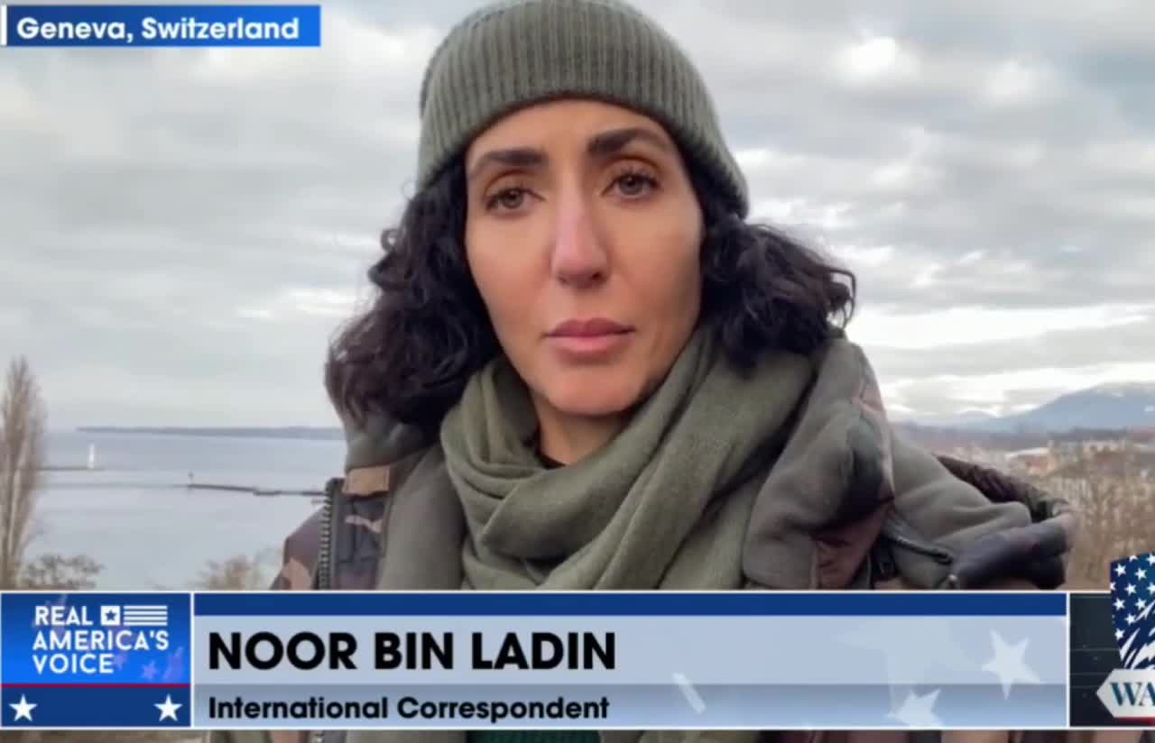 Noor Bin Laden to Klaus Schwab: "I am a human being, not a QR code. I don't want to eat bugs. I don't want to live in a capsule, I don't want to be locked in a digital prison and nothing they can do will make me submit!"