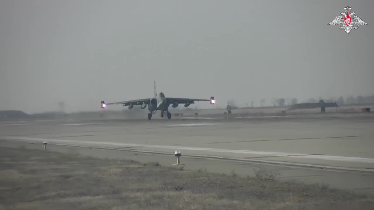 Ground-Attacking Fighter Jet Su-25 Of Russian Federation