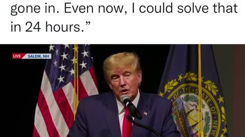 President Trump: "My personality kept us out of war "
