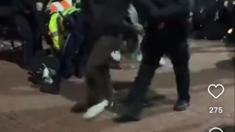 Police Arrive - Protest Emerson College Boston