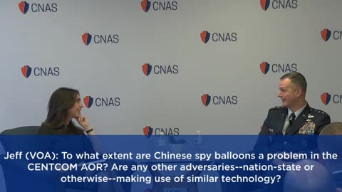 USAFCENT Commander on Chinese balloons: "The level of concern that I have about them is extremely low