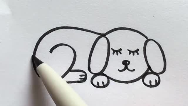 With the number 200 draw cute puppy, a study will be! Brief strokes # # drawing. Mp4