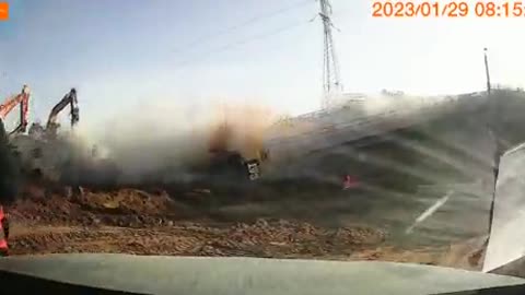 A bridge collapsed in Rishon L'Zion Israel