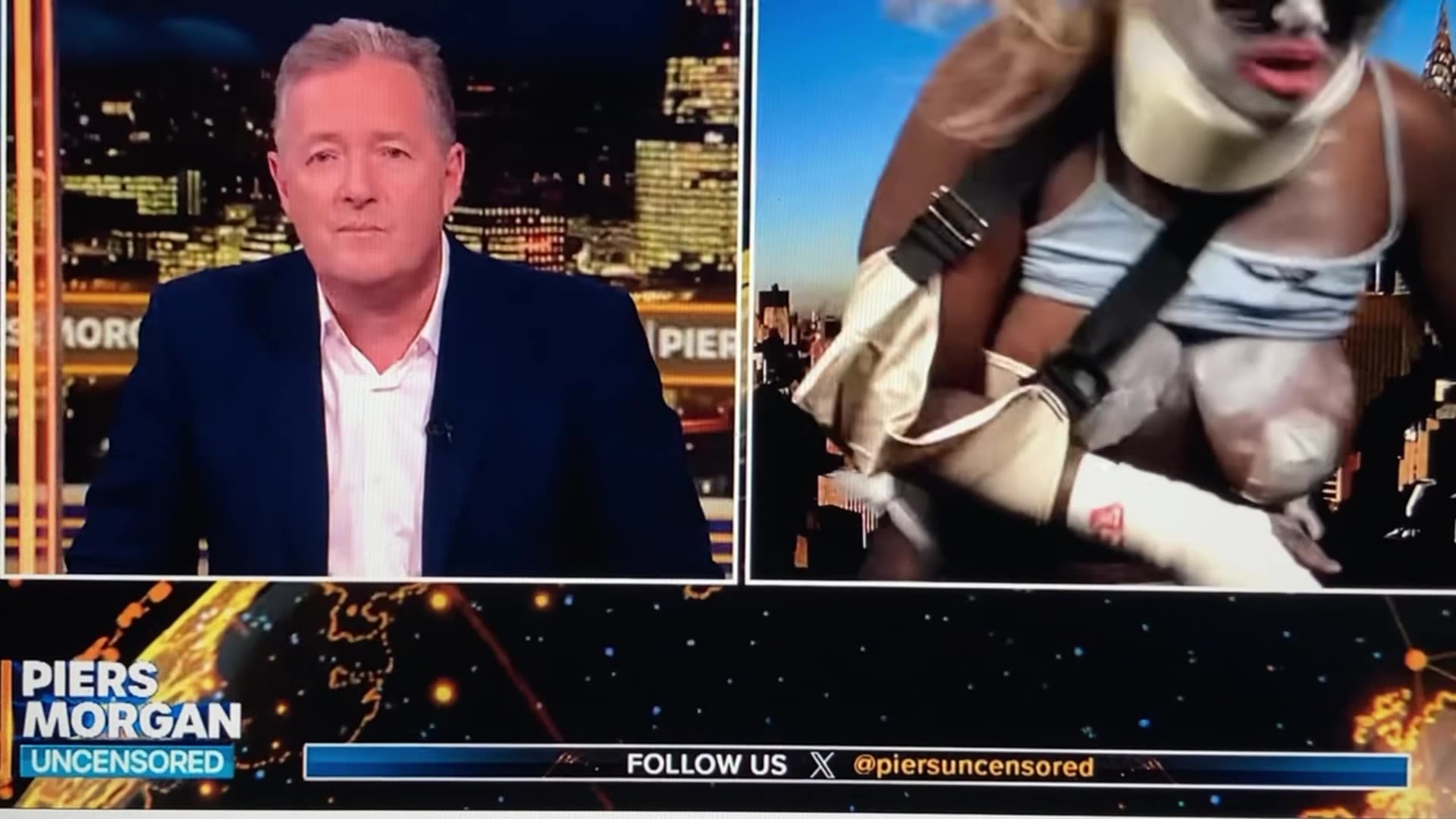 Piers Morgan Vs. FAKE Victim!