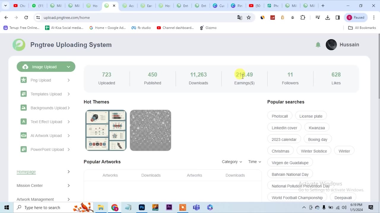 Download and Upload Photos and Earn Money Online, Png Tree Real Earning Website_2