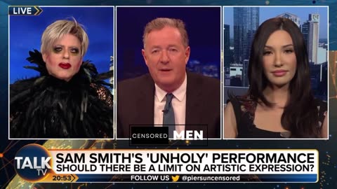 Piers Morgan responding to Sam Smith’s Satanic Grammy performance