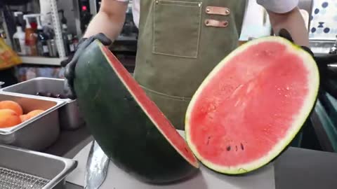 Fruit shaved ice Korean Street Food