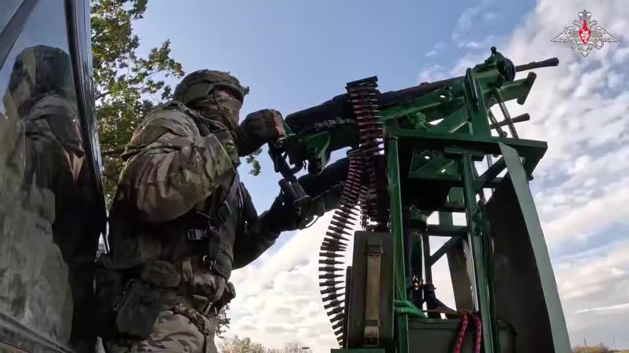 Mobile air defence units in action